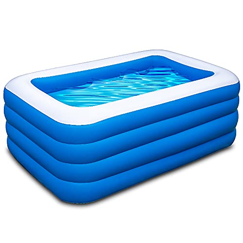 Inflatable Swimming Pool,70x55x29 inch Inflatable Family Swimming Pool, Summer Water Party, Toddler, Outdoor, Garden, Backyard