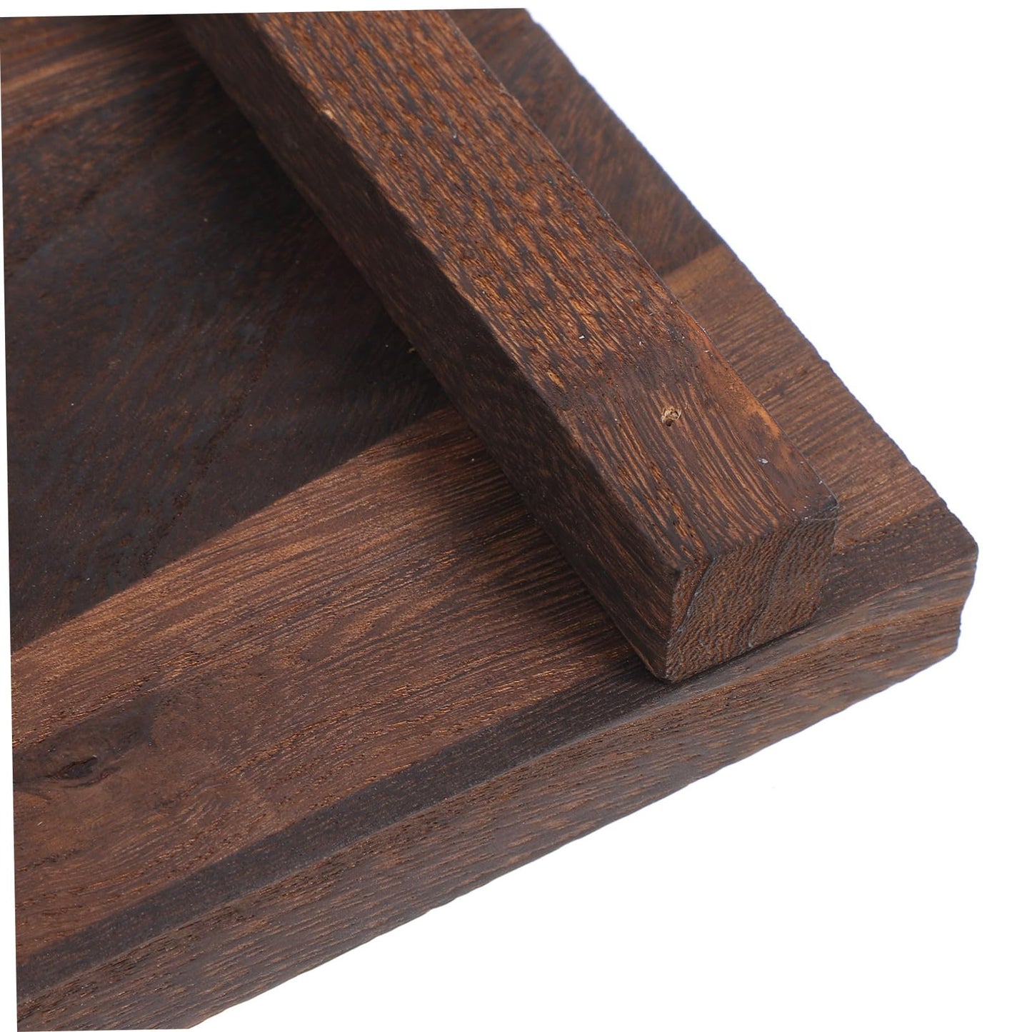 ERINGOGO Sturdy Wood Desktop Storage Rack: Square Design for Collectibles Photos and Home Decor Display