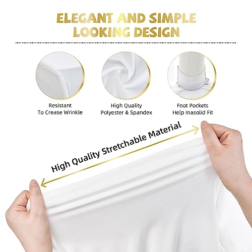 BWWHCCTI Little Ballerina Dancing Printed Table Cloth Cover 6FT, Elastic Edged Washable Tablecloth for Wedding, Trade Show, Parties, Kitchen Dining and Banquets