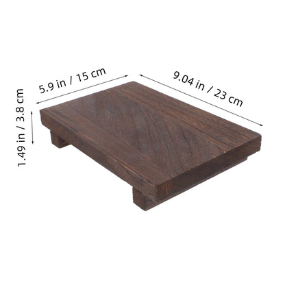 ERINGOGO Sturdy Wood Desktop Storage Rack: Square Design for Collectibles Photos and Home Decor Display