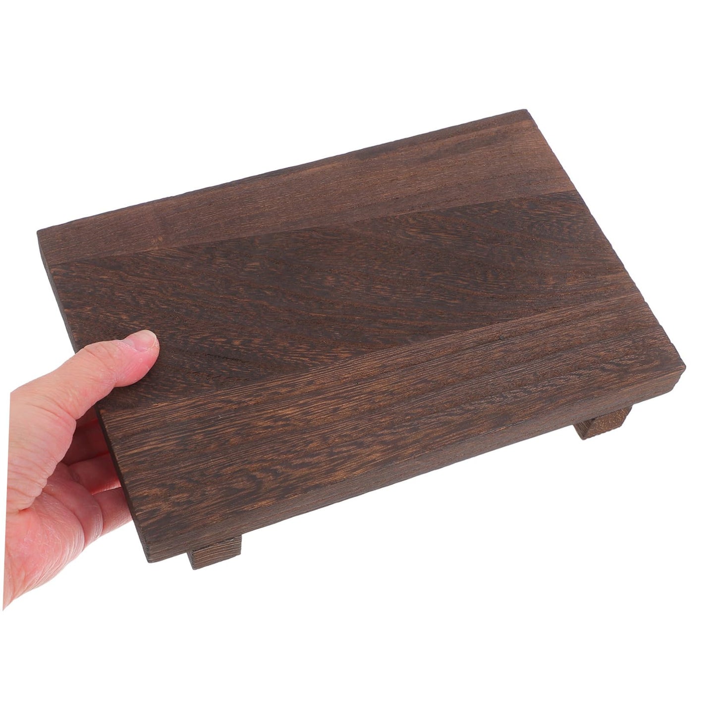ERINGOGO Sturdy Wood Desktop Storage Rack: Square Design for Collectibles Photos and Home Decor Display